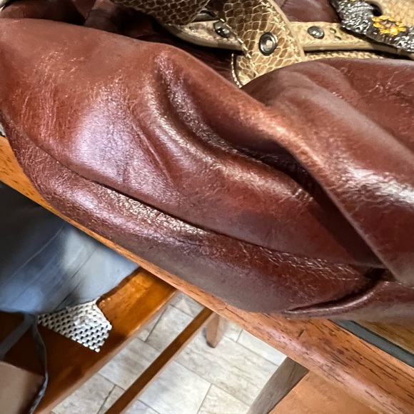 Sharif Studio bag with leather embossed snake pattern excellent condition. - Picture 6 of 6